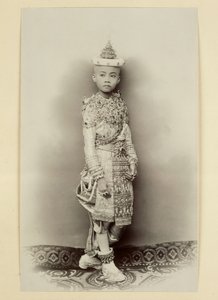 Siamesisk prins ved seremonien for å kutte toppknuten, 1890